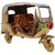 Brass Glossy Auto Rickshaw by HALF PIZZA ARTS