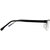 Cardon Black Rectangular Half Rim Eyeglasses-LCEWCD524REOUKx8804xBLK