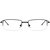 Cardon Black Rectangular Half Rim Eyeglasses-LCEWCD543ALPHARICHIxAR008xBLK