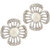 Urthn Alloy White Floral Stud Earrings - 1307157