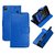 Casotec Premium Pu Flip Case Cover With Snap Button Closure For Lenovo A7000 - Blue gz267814