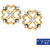 Certified 0.22ct Natural Dialmond Earring Stud 14K Hallmarked Gold Stud ER-0053