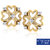 Certified 0.22ct Natural Dialmond Earring Stud 14K Hallmarked Gold Stud ER-0053