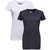 Campus Sutra Half Sleeve BlueWhite T-Shirt For Women