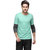 Campus Sutra Full Sleeve Sea Green T-Shirt For Men