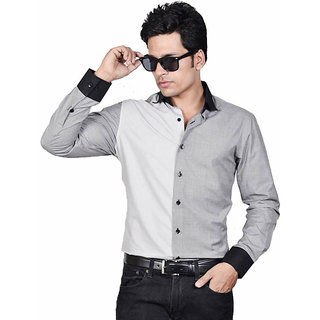 Dazzio Men's Black Smart Casual Shirt - Option 4