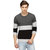 Campus Sutra Full Sleeve Charcoal T-Shirt For Men