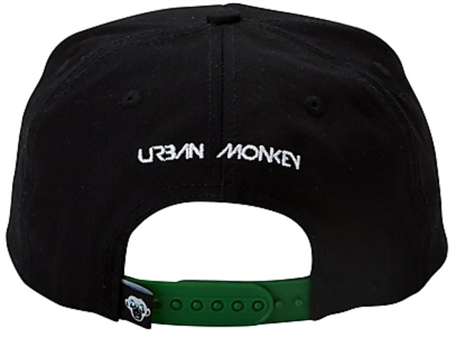 Suede Brim Monkey - Jet Black Baseball cap – Urban Monkey®