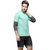 Campus Sutra Full Sleeve Sea Green T-Shirt For Men