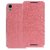 Heartly Premium Luxury PU Leather Flip Stand Back Case Cover For HTC Desire 626 626G+ - Cute Pink