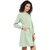 The Office Walk Green Button-down Short Dress
