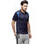 Campus Sutra Half Sleeve Blue T-Shirt For Men