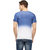 Campus Sutra Half Sleeve Royal Blue T-Shirt For Men