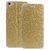 Heartly Premium Luxury PU Leather Flip Stand Back Case Cover For Lenovo Sisley S60 Dual Sim - Hot Gold