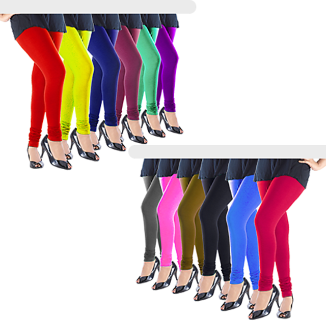 NEW SOFT COTTON STRETCHABLE WOMEN LEGGINGS YOGA PANTS FREE SIZE IN ALL  COLORS | eBay