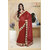 Shopeezo Daily Wear Red Color Chiffon Saree/Sari