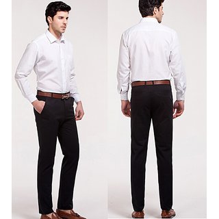 white shirt and black pant for men