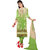 Parisha Green Chanderi Embroidered Salwar Suit Dress Material (Unstitched)