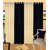 iLiv Stylish curtains combo set of 4 door curtain 7ft- 2blacknd2cream7ft