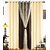 iLiv Stylish curtains combo set of 4 long door 9ft - 1brown2cream1tissue9ft