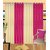 iLiv Stylish curtains combo set of 4 -2pinknd2cream9ft