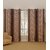 iLiv Stylish Door curtains combo set of 4 7ft - 4BrwnFloral7ft