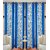 iLiv 7ft Set of 4 Stylish Door curtains combo - 4 blue kolaveri 7ft