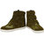 Eego Italy MenS Green Casual Velcro Boots (THAKUR-4-GREEN)