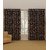 iLiv Stylish LongDoor curtains combo set of 4 9ft - 4brnflower9ft