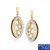 Certified 0.14ct Natural Dialmond Earring Pair 14K Hallmarked Gold ER-0085