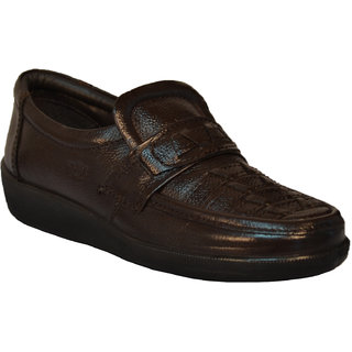 tsf black leather formal shoes