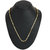 The Jewelbox Smooth Snake 22K Gold Plated 24 IN  Chain for Unisex