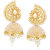 Kundan Pearl Jhumka Earrings For Women Girls in Traditional Ethnic Gold Plated Earings By Meenaz J133