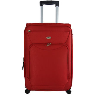 Timus Upbeat Spinner 65 CM 4 Wheel Trolley Expandable  Check-in Luggage - 24 inch (Red)