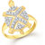 Tortoise Rings For Girls ,Women Gold Plated In American Diamond Cz Jewellery FR523