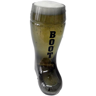 Beer Boot Glass in smoke colour