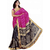 Womens Pink colored Pure Georgette Bollywood Party Wear Saree