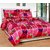 HSR Collection Multicolor  Double Bedsheet with 2 pillow covers