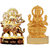 Gold Plated Durga Saraswati Idols - 2.9 Inches
