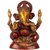 Brass Chaturbhuj Lord Ganesh Sitting Idol (6.5 inch)