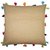 Lushomes Sand Cotton Cushion Cover with Pom Pom - Pack of 1