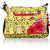 Pick Pocket yellow sling with red embroidery