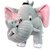 Tabby Toys Cute Elephant With 2 baby-38cm(Grey)  Baloon Teddy -30cm(Blue Yellow)