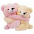 Tabby Toys Hug Couple Teddy-20cm  Pink Teddy Bear-38cm