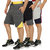 Christy World Multi Basic Shorts For Men-SHORT02BLK04DGRY02LGRYM