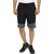 Christy World Black Sports Shorts For Men-NIIKKER02BLKM