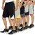 Christy World Multi Basic Shorts For Men-NKR1BLK2LGRY2BLK3LGRY4LGRYM