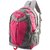 Gleam Mesh Padded School Waterproof School Bag         (Pink, Grey, 17 inch)