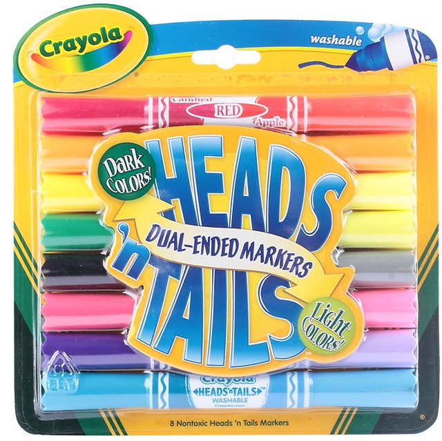 Crayola Heads 'n Tails Dual-Ended Markers, Shop