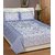 Akash Ganga Blue Spice Cotton Double Bedsheet with 2 Pillow Covers (SW-BD-01)